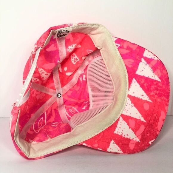 vintage 90’s print neon pink top gun hat from cash’s usa brand one size fits all - Picture 6 of 8